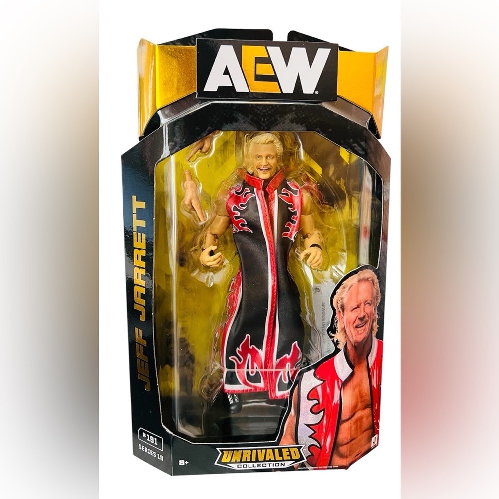 Jeff Jarrett - AEW Unrivaled 18 Jazwares Toy Wrestling Action Figure